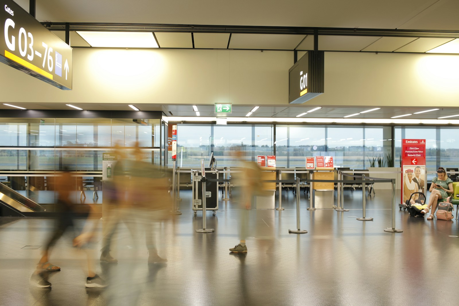 Modern airport terminal